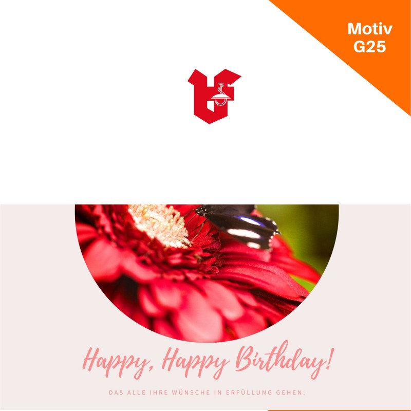 Klappkarte Geburtstag Motiv G25