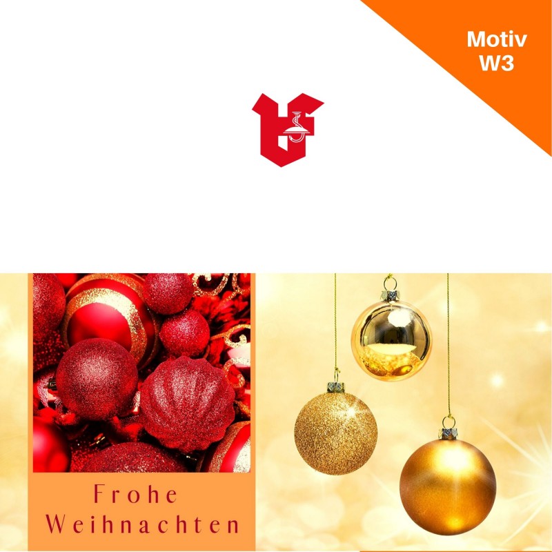 Klappkarte Weihnachtskarte Motiv W3