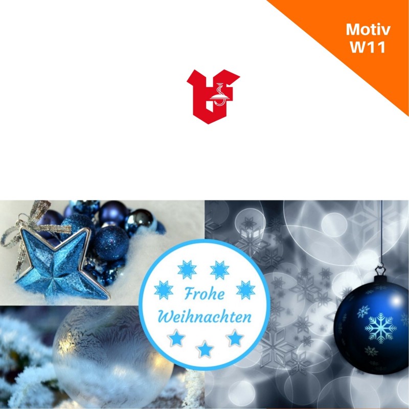 Klappkarte Weihnachtskarte Motiv W11