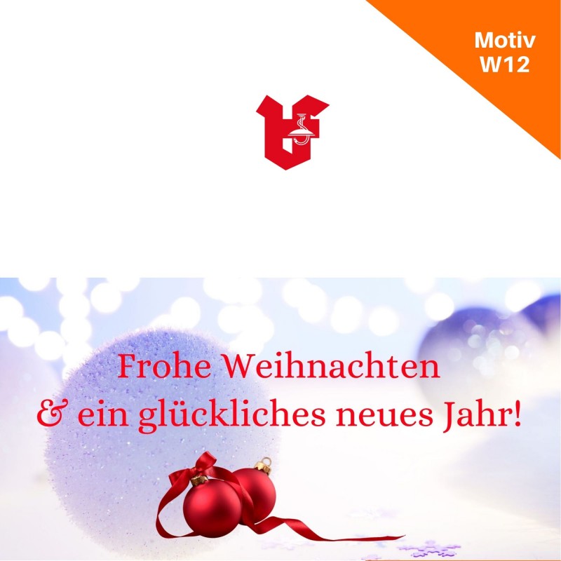 Klappkarte Weihnachtskarte Motiv W12