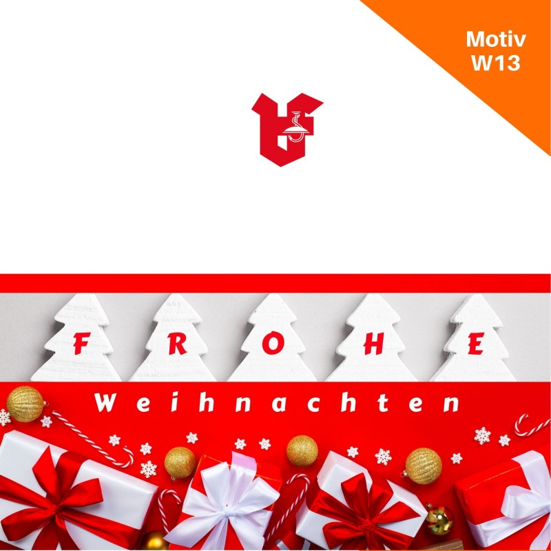 Klappkarte Weihnachtskarte Motiv W13