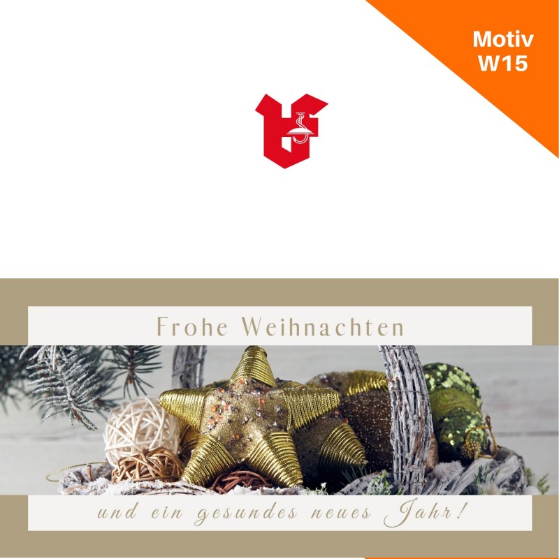 Klappkarte Weihnachtskarte Motiv W15