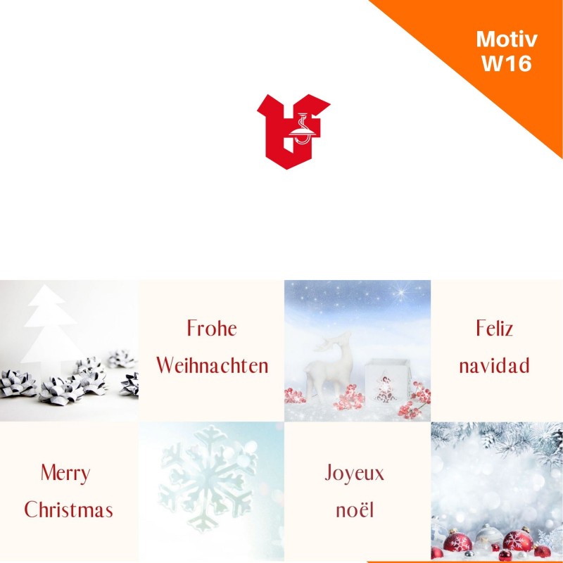 Klappkarte Weihnachtskarte Motiv W16