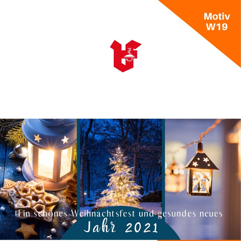 Klappkarte Weihnachtskarte Motiv W19